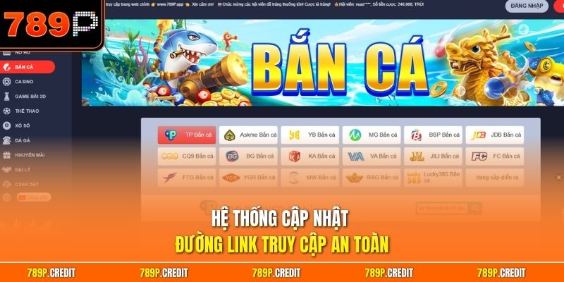 Hệ thống cập nhật đường link truy cập an toàn